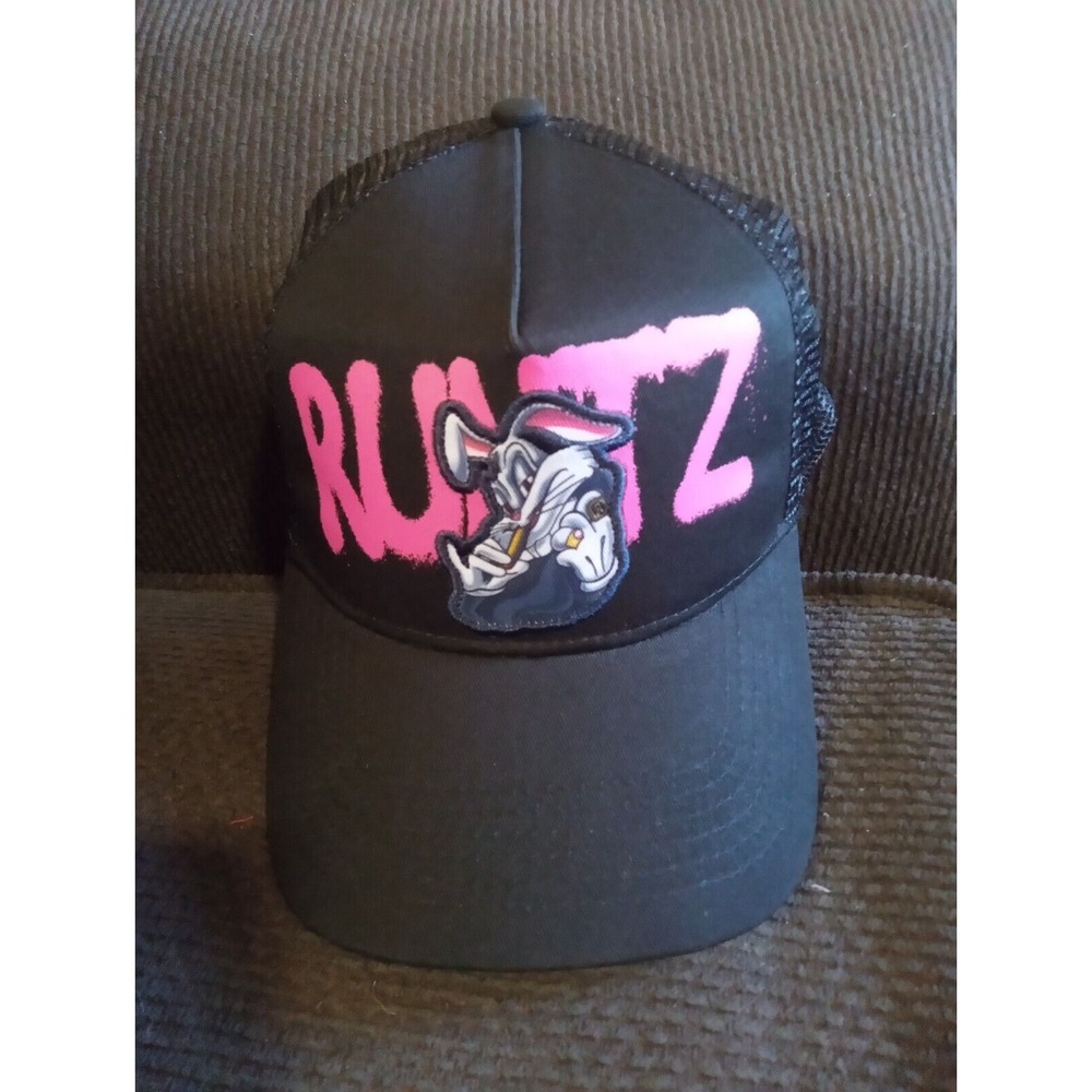 Runtz Trucker Cap Adjustable‎ Hat Paidboyz Bunny Logo Snapback Black Pink